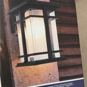 Modern Black Outdoor Wall Lantern